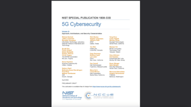 NIST 5G Cybersecurity Draft